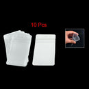 10 Pcs Soft Plastic Vertical Business ID Card Badge Holders O2M9