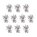 10Pcs Crystal Rhinestone Leaves Charms Pendants for DIY Jewelry Making