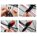 2Pcs Waterproof Self-Powered Bicycle Bike Taillight LED Rear Light Cycling