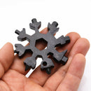 18 in 1 Portable Snowflake Shape Screwdriver Wrench Multi-tool For Outdoor Ride