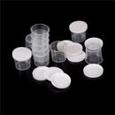 10Pcs 20ml Plastic Liquid Measuring Cups Measuring Container with Cap new M&O