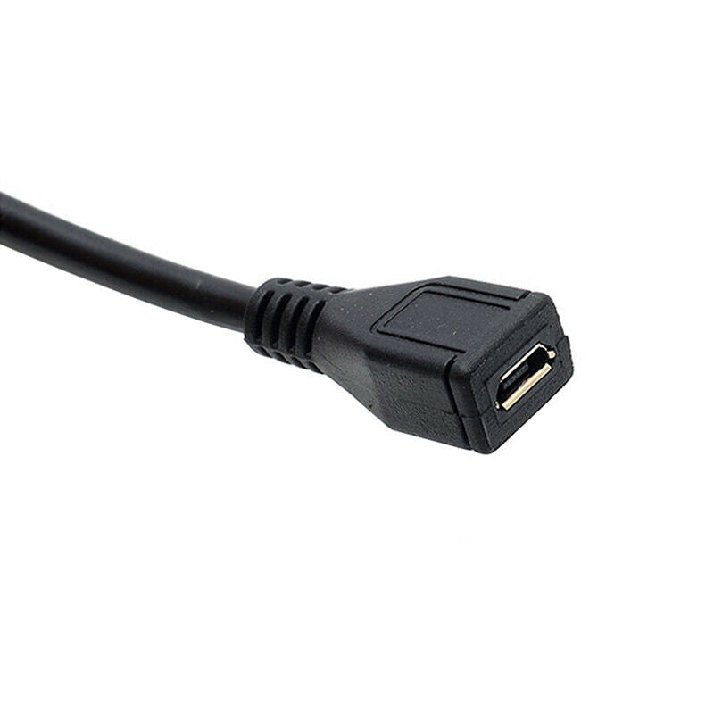 Micro USB Female To Female Extension Extender Data Sync Charging Cable Adapte 3C