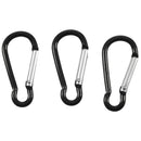 Carabiner Clip Lock Hook Keychain Black Small 100pcs