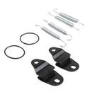 2PCS Durable Exhaust Bracket Kit with Spring&Washer for Yamaha 87-06 YFZ350