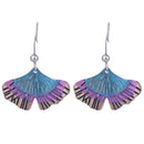 Unique Ginkgo Biloba Plant Leaf Drop Earring For Women Earrings Party Jewelry