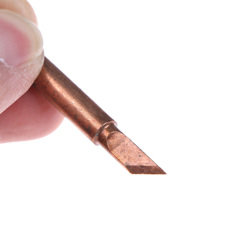 1set 900M-T copper soldering iron tips welding lead free solder repair tool Kw