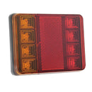 2X Trailer Truck 8LED Taillight Brake Stop Turn Sign Indicator Light Lamp JC!E