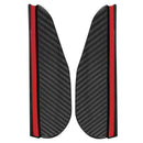 2x Carbon Fiber Look Car Side Rear View Mirror Rain Visor Snow Guard Shield A