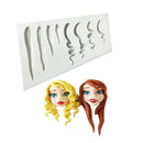 hair shaped silicone fondant cake mold chocolate fudge utensils baking mold  Kw