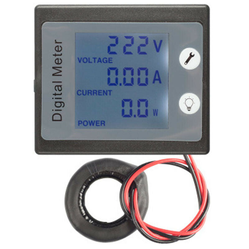 AC Single Phase Digital Panel Voltmeter Ammeter 220V 100A Voltage Current E C4U9