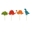 24pcs Dinosaur Cake Dessert Inserted Card Prod for Birthday Children's Day