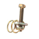50pcs M12 Double Wire Hose Clamp Zinc Coating Adjustable Pipe Clip Fastener