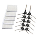 5pcs Vacuum Filter And 10pcs Side Brush Cleaning Tools