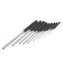 9pcs Multi Size Round Head Pins Set Punch Steel Grip Roll Pins Punch Tool