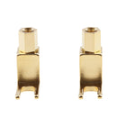 2 Pieces hi-end Banana to Spade Adapter Plug Jack / Speaker Cable