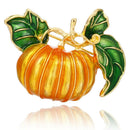 Enamel Pumpkin Brooch Pin Banquet Badge Suits Shirt Collar Pin Jewelry Gift FT