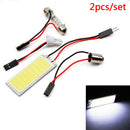 2 X 12V Xenon Hid White 36-Cob Led Dome Map Light Bulbs Car Interior PanelLampQ9