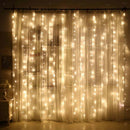 LED Strip Lamp Copper Curtain Lights with Remote Control Warm White
