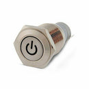 16mm 12V Red LED On/Off Push Buttons Switch for Car Auto Boat