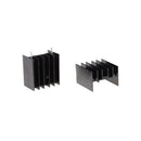 10X 25*23*16MM TO220 Transistor Aluminum Radiator Heat Sink With 2Pin Hot!