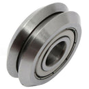 W1 Deep V Groove W-rail Guide Line Track Pulley Rollers Ball Bearings Steel I3R8