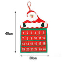 Countdown to Christmas Advent Calendar Traditional Decors J1N2 Delicate Han Y6F2