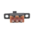 50 Pcs ON/ON 2 Position 1P2T SPDT Mini Panel Slide Switch Solder Lug SS12F1