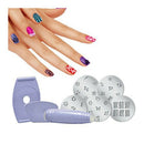 DIY Manicure 1 Set Salon Express Nail Art Polish Stencil Stamping