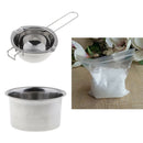 3x Stainless Steel Melting Pot Paraffin Wax Pellets Beads For Soap