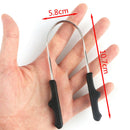 Tongue cleaner scraper dental care oral hygiene care mouth white stainless steME