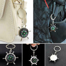 Compass Alloy Keychain Camping Hiking Outdoor Travel Portable Tool Practica U0J2