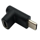 Type-C Male-Female Adaptor Data Syncing Charging Right Angle Converter Cable