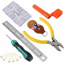25 Pieces Guitar Repair Setup Tools for Ukulele Mandolin Banjo Maintenance A