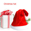 Golden Velvet Christmas Hat Plush Santa Claus Cap Festival Costume (20pcs) A
