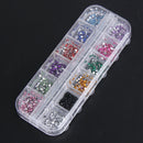 3600pcs Nail Art Rhinestones Decoration 1.5mm Round Glitters With Hard Case