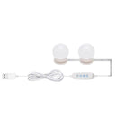 2pcs LED Makeup Mirror Light Bulb Kit Dimmable USB Hollywood Vanity Lights