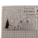 Christmas tree House Xmas car bring Greetings Stamps Clear Silicone DIY Cr 3C