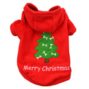Pet Dog Clothes Puppy Coat Red Colors Breathable Fleece Christmas Dog Coat  X6P3