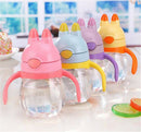 Toddler Baby Kids Children Feeding Drinking Water Straw Bottle Sippy Suction OZ