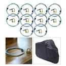 10x 70cm Security Safety Cable Bike/Car/Secure Lock Wire Braided  Coated Lock