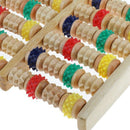2Pcs Wooden Foot Massager Roller Reflexology for Stress Fitness Health Care