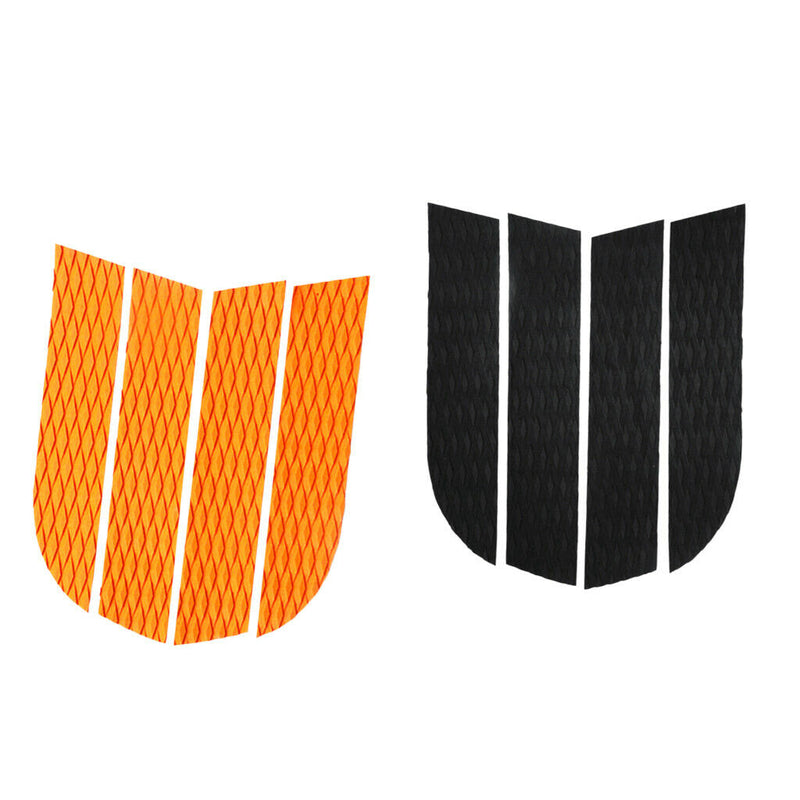 4 Pieces EVA Dog Traction Pad Customizable Deck Grip Mat for   Surf Orange