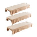 3pcs Super Soft Spa Massage Table Bedding Sheets Beauty Bed Cover 80x190cm
