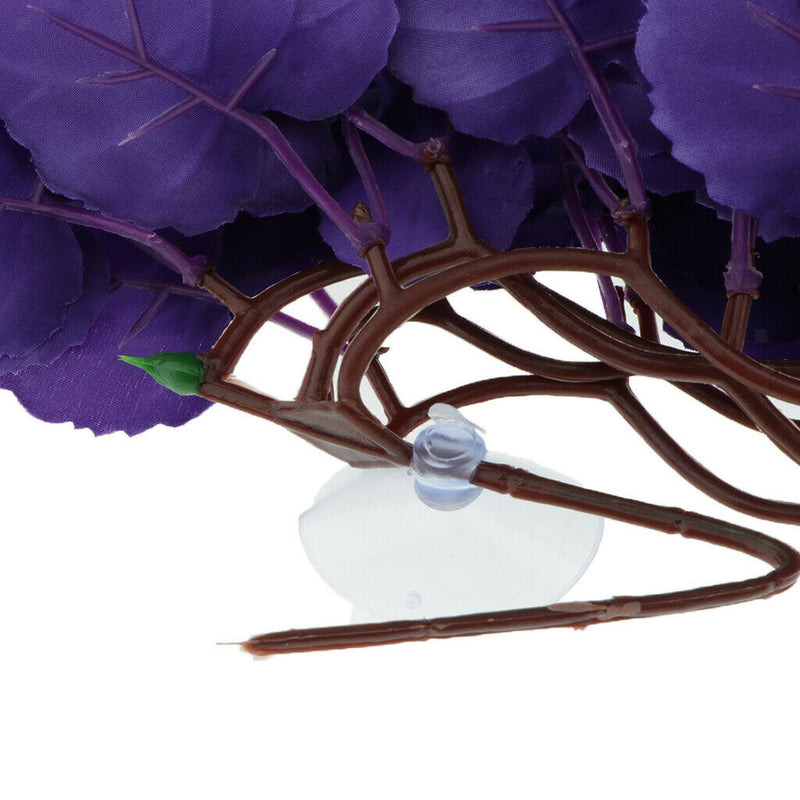 4x Artificial Leaves Cane Aquarium Tank Decor