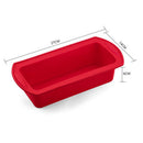 Silicone Bread Mold Loaf Pan Rectangle Baking DIY Homemade Utensil Red