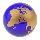 Mini Crystal Earth Ball 60mm (2.4in.) Home and Office Decor Educational Gift
