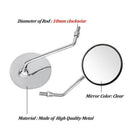 Motorcycle Rear View Rearview Side Round Mirrors Universal 10Mm Street Bike