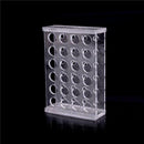 24 Holes Test Tube Rack Testing Tubes Holder Storage Safe Supplies Lab Plas R8V9