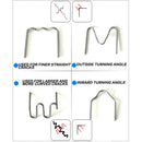 100x S Shape Hot Staples Pre Cut 0.8mm Plastic Stapler Repair Kits Welders