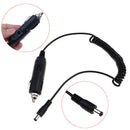 DC 12V 24V Car Charger Power Adapter Cigarette Lighter Spring Cable 5.5*2. TEUS